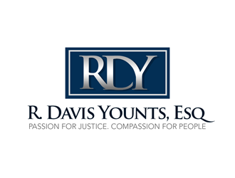 R. Davis Younts, Esq. logo design by kunejo