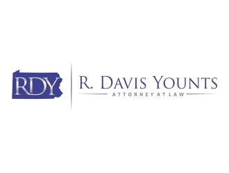 R. Davis Younts, Esq. logo design by crearts