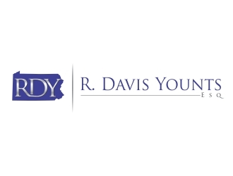 R. Davis Younts, Esq. logo design by crearts