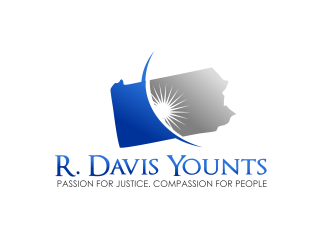 R. Davis Younts, Esq. logo design by serprimero