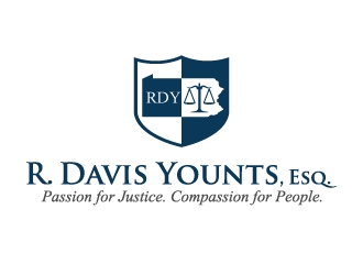 R. Davis Younts, Esq. logo design by jaize