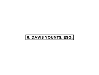 R. Davis Younts, Esq. logo design by sodimejo