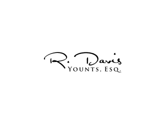 R. Davis Younts, Esq. logo design by sodimejo