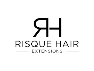 Risque hair extensions logo design by asyqh