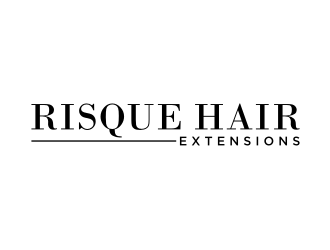 Risque hair extensions logo design by nurul_rizkon