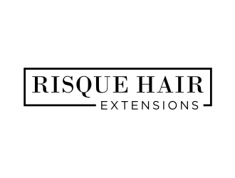 Risque hair extensions logo design by nurul_rizkon