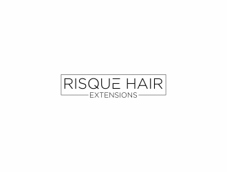 Risque hair extensions logo design by luckyprasetyo
