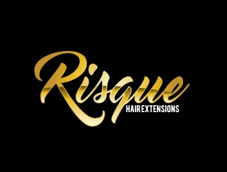 Risque hair extensions logo design by AamirKhan