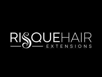 Risque hair extensions logo design by Louseven