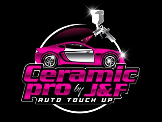 Ceramic pro by J&F Auto Touch Up logo design by DreamLogoDesign