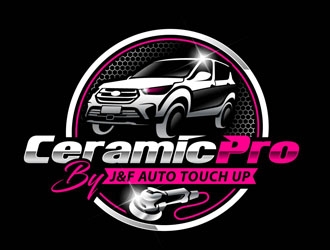 Ceramic pro by J&F Auto Touch Up logo design by DreamLogoDesign