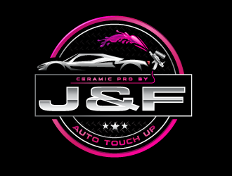 Ceramic pro by J&F Auto Touch Up logo design by Suvendu