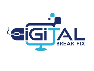 Digital Break Fix logo design by nexgen