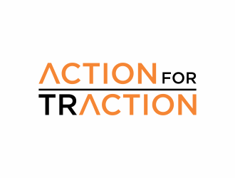 Action for Traction  logo design by eagerly