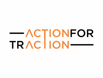 Action for Traction  logo design by eagerly