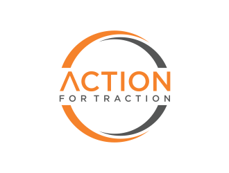 Action for Traction  logo design by ammad