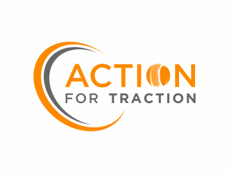 Action for Traction  logo design by ammad