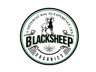 Blacksheep Organics logo design by Rachel