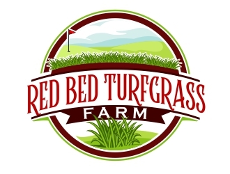 RED BED TURFGRASS FARM  logo design by veron