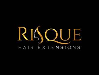 Risque hair extensions logo design by jaize