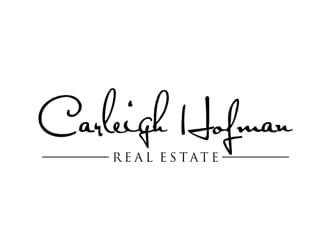 Carleigh Hofman Real Estate logo design by Abril