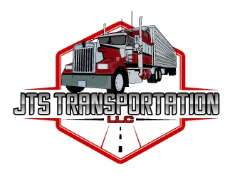 JTS Transportation LLC  logo design by AamirKhan