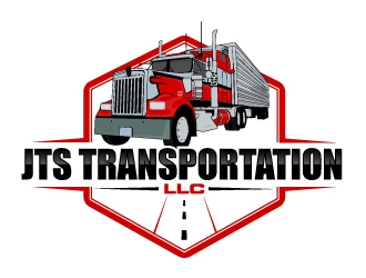 JTS Transportation LLC  logo design by AamirKhan