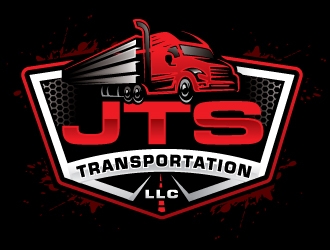 JTS Transportation LLC  logo design by REDCROW