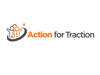 Action for Traction  logo design by YONK