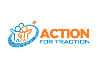Action for Traction  logo design by YONK