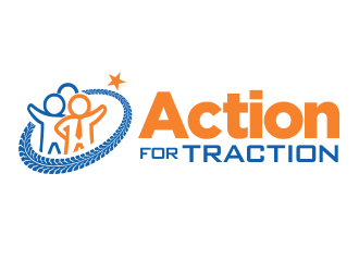 Action for Traction  logo design by YONK