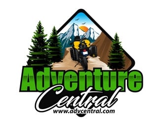 www.ADVCENTRAL.com  OR  Adventure Central logo design by DreamLogoDesign