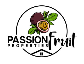 PassionFruit Properties logo design by DreamLogoDesign