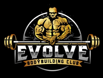 Evolve Bodybuilding Club  logo design by DreamLogoDesign
