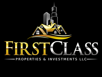 First Class Properties & Investments LLC logo design by 3Dlogos
