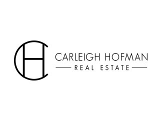 Carleigh Hofman Real Estate logo design by BeDesign