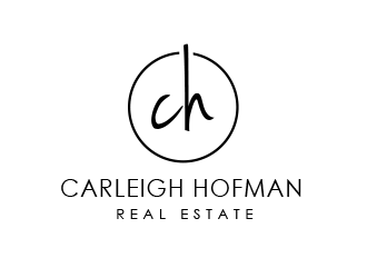 Carleigh Hofman Real Estate logo design by BeDesign