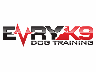 Evry K9 Dog Training logo design by YONK