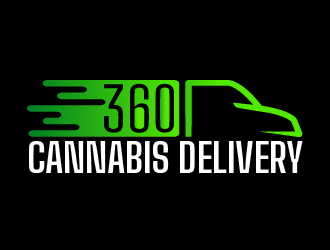 360 Cannabis Delivery logo design by kakikukeju