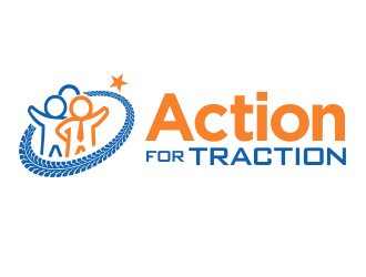 Action for Traction  logo design by YONK