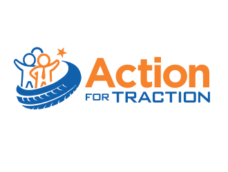 Action for Traction  logo design by YONK