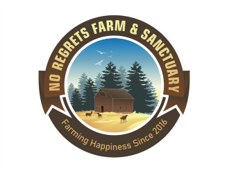 No Regrets Farm & Sanctuary logo design by onamel