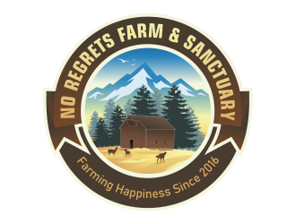 No Regrets Farm & Sanctuary logo design by onamel