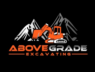 Above Grade Excavating  logo design by shravya