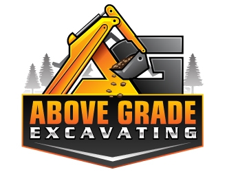 Above Grade Excavating  logo design by Suvendu