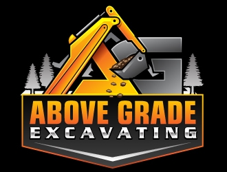 Above Grade Excavating  logo design by Suvendu