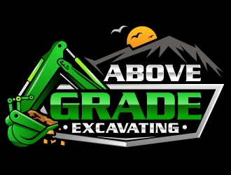 Above Grade Excavating  logo design by Suvendu