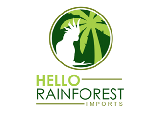 Hello Rainforest Imports  logo design by coco