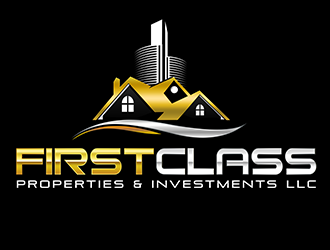 First Class Properties & Investments LLC logo design by 3Dlogos