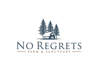 No Regrets Farm & Sanctuary logo design by Lovoos